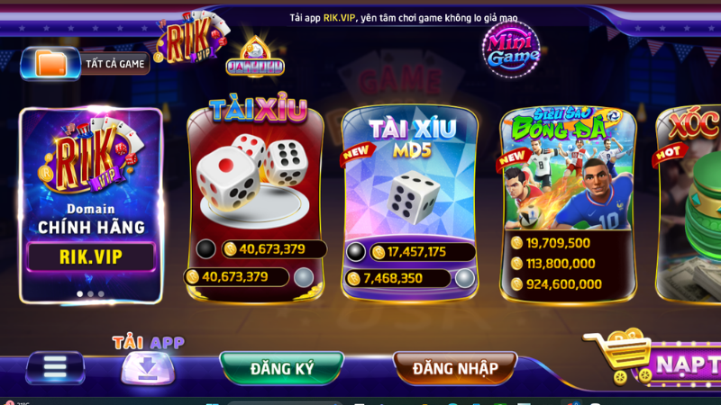 Nhà cái bắn cá đổi thưởng thẻ cào Rikvip